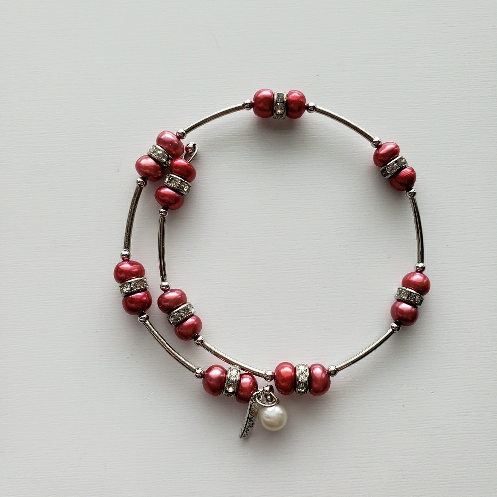 Vantel pearls wrap bracelet